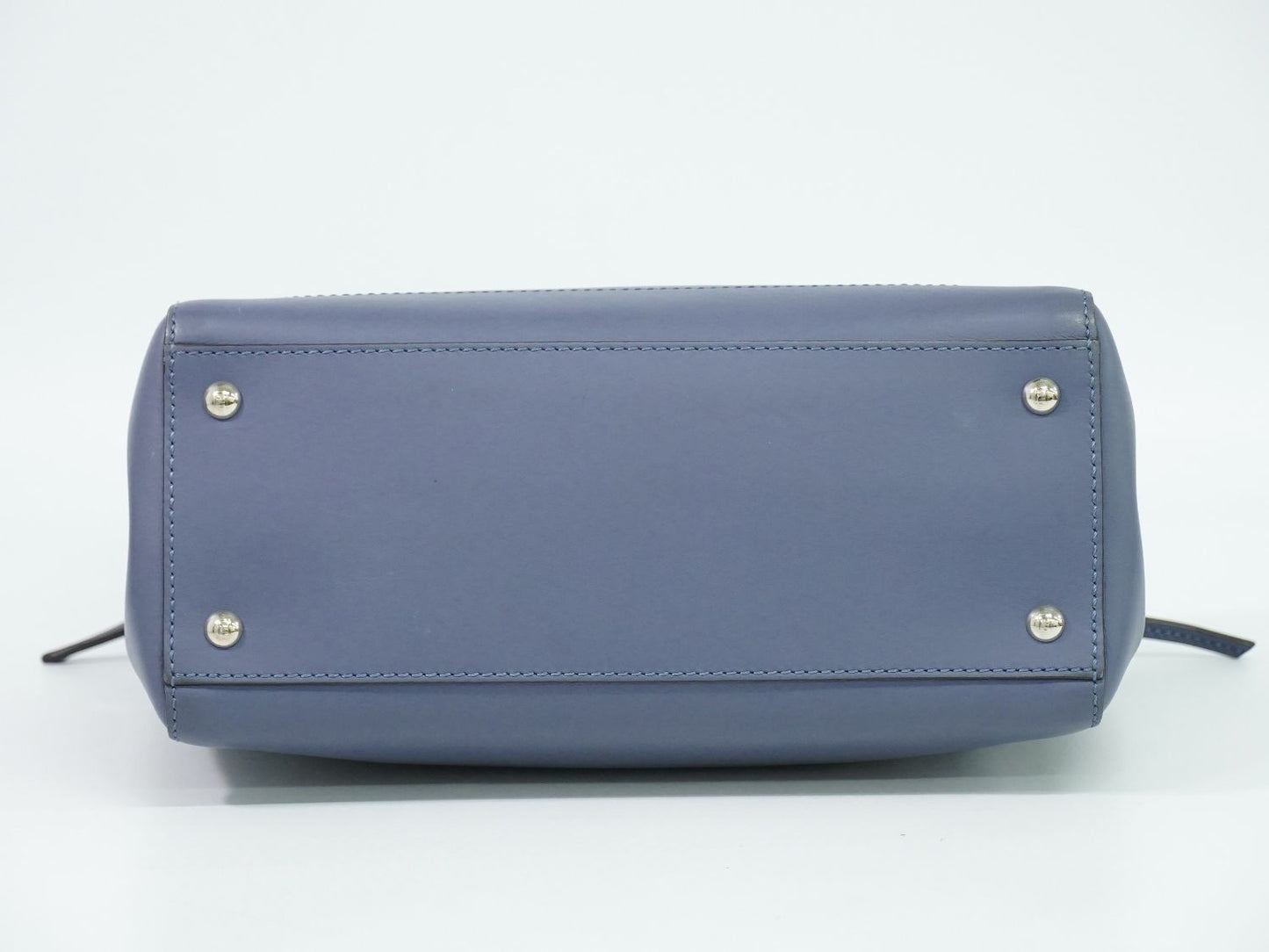 Fendi Dotcom 2-Way Shoulder Bag Leather Blue — view 3