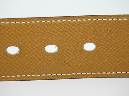 Hermes Constance H Buckle Belt 75 Leather Black Gold — view 5