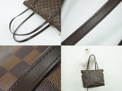 Louis Vuitton LV Totally MM Damier Ebene Shoulder Bag Tote Brown — view 6