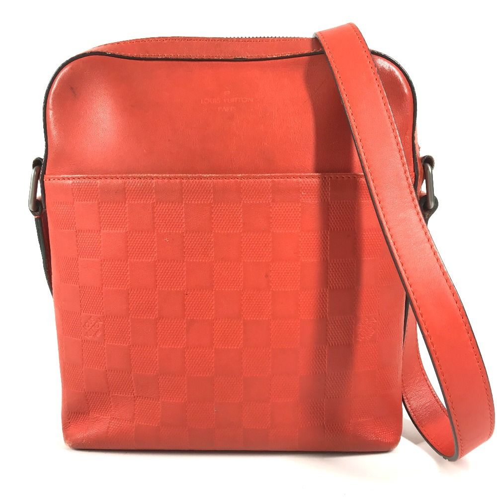 Louis Vuitton Shoulder Bag Pochette District Damier Infini Leather Magma
