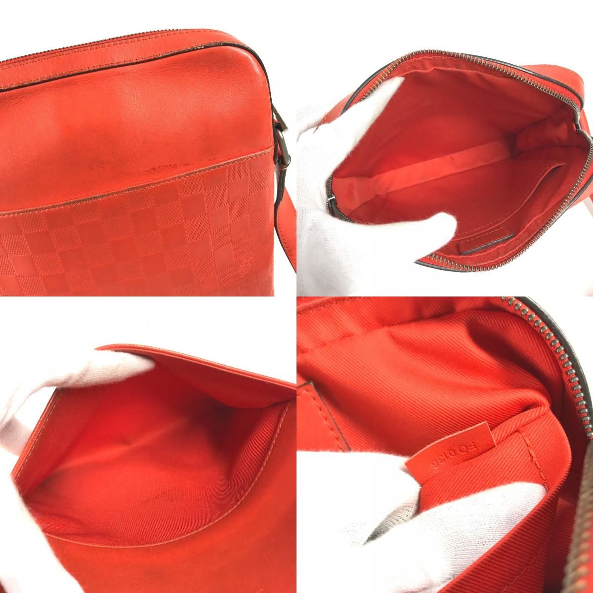 Louis Vuitton Shoulder Bag Pochette District Damier Infini Leather Magma — view 8