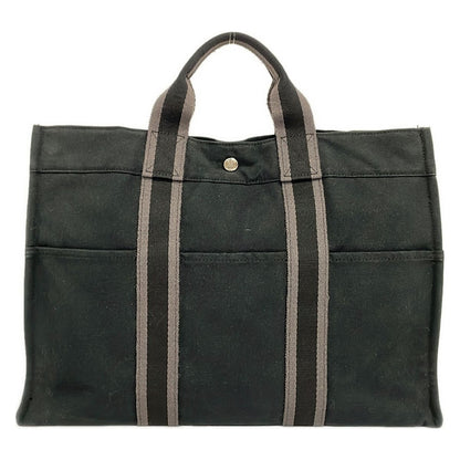 Hermes Tote Bag Fourre Tout MM Black Gray