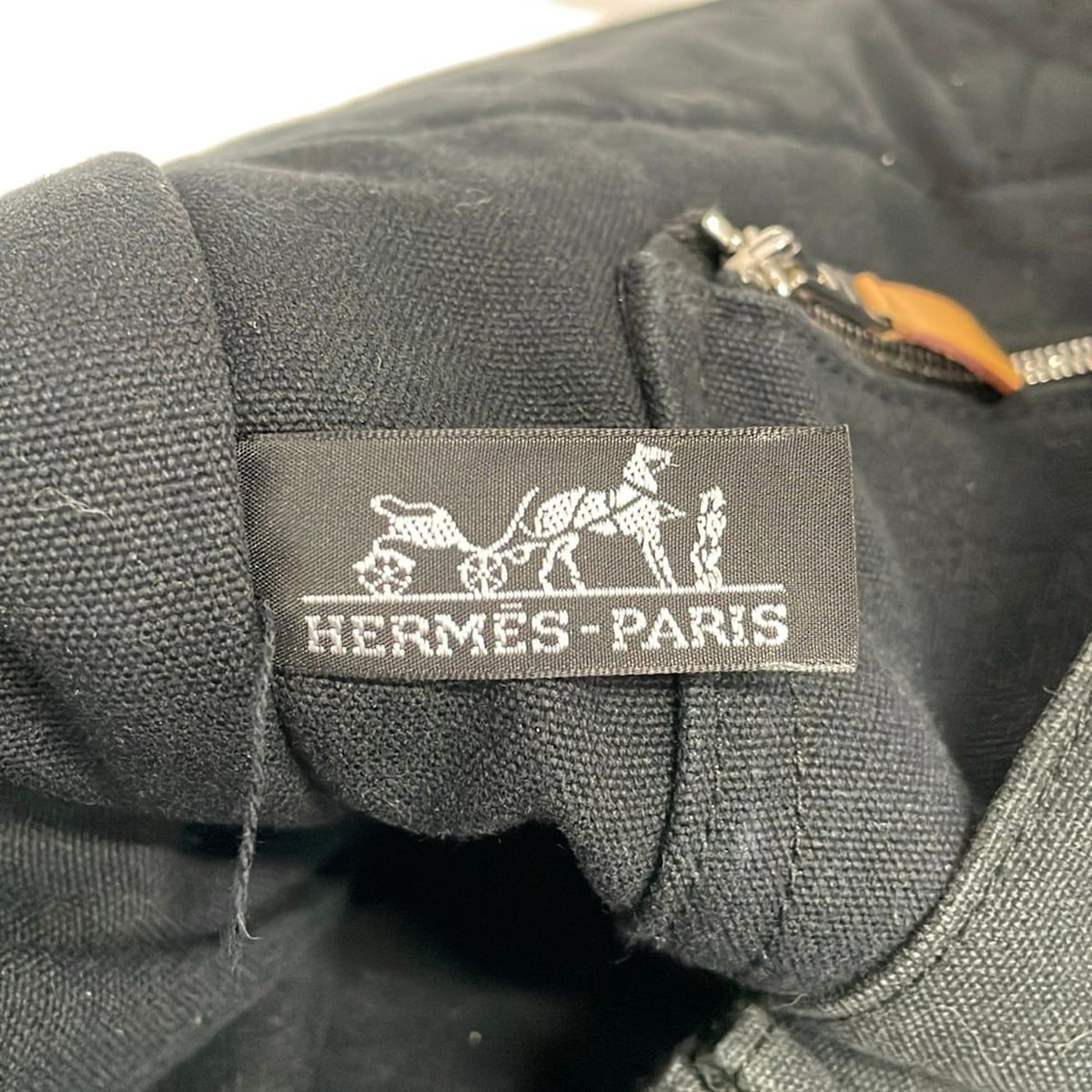 Hermes Tote Bag Fourre Tout MM Black Gray — view 8