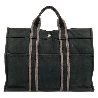 Hermes Tote Bag Fourre Tout MM Black Gray — view 3