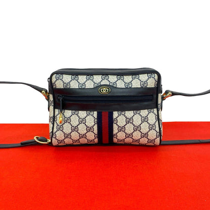 Gucci Vintage Sherry Line GG Logo Pattern Leather Mini Shoulder Bag Pochette