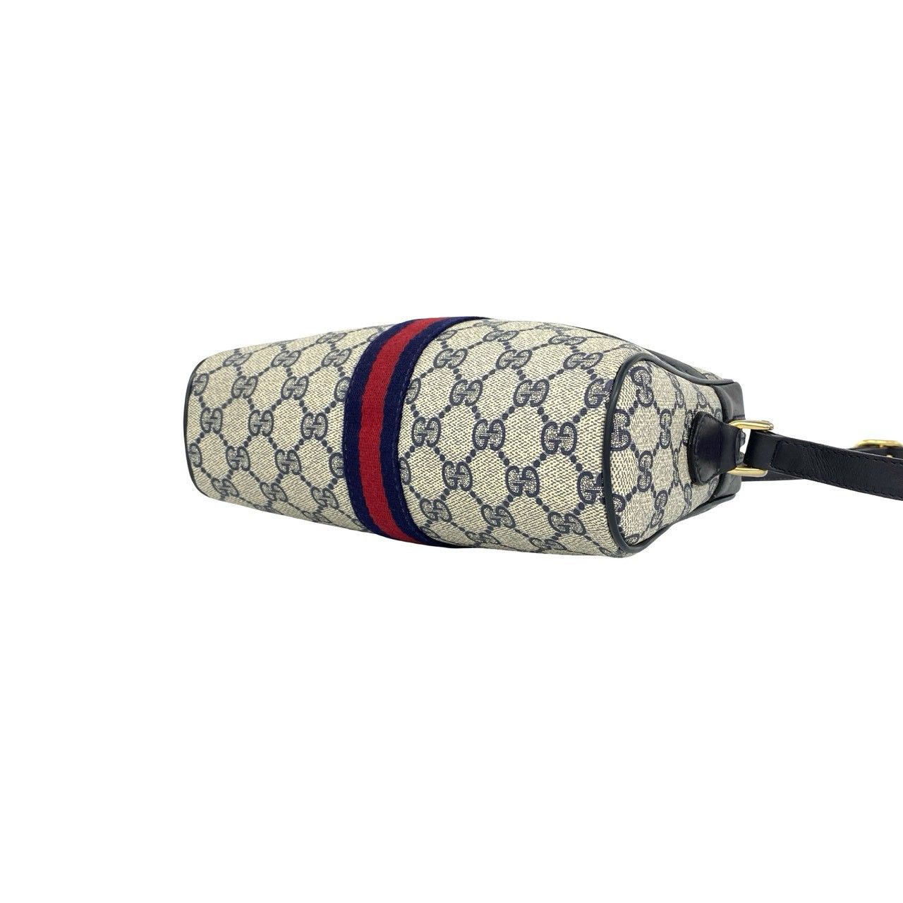 Gucci Vintage Sherry Line GG Logo Pattern Leather Mini Shoulder Bag Pochette — view 8