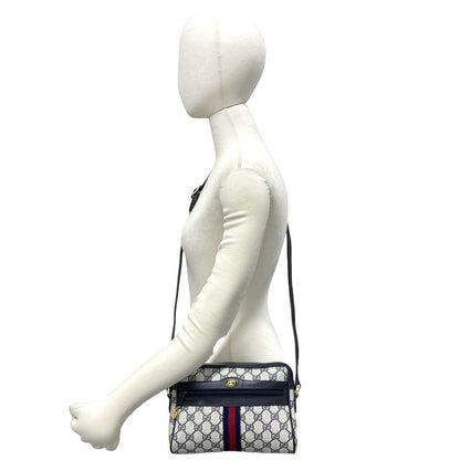 Gucci Vintage Sherry Line GG Logo Pattern Leather Mini Shoulder Bag Pochette — view 2