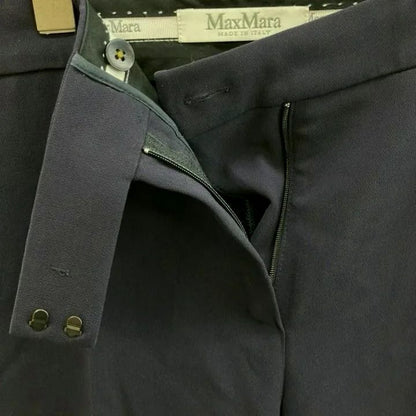 Max Mara Suit Set Jacket Pants White Tag 2-Piece Set Navy 38 — view 7