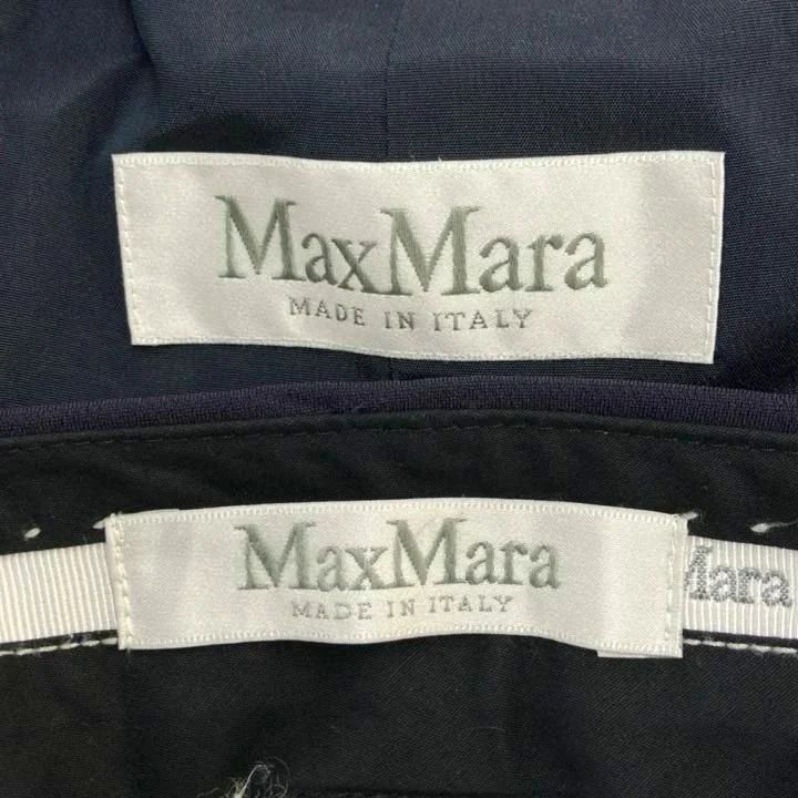 Max Mara Suit Set Jacket Pants White Tag 2-Piece Set Navy 38 — view 8
