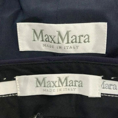 Max Mara Suit Set Jacket Pants White Tag 2-Piece Set Navy 38 — view 8