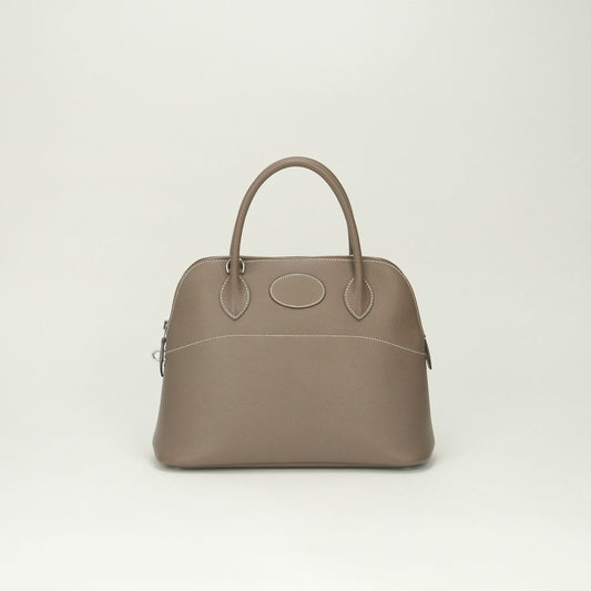 Hermes Bolide 31 Tote Epsom Etoupe Gray Silver Handbag Veau