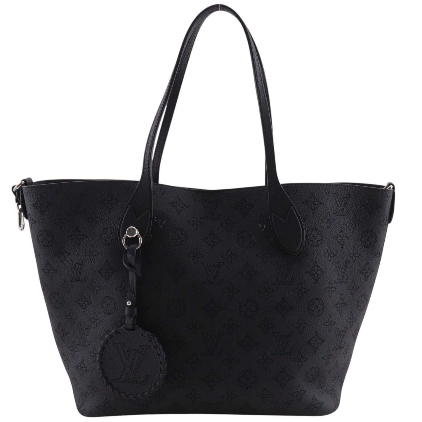 Louis Vuitton Blossom MM Monogram Mahina Noir Black Tote Bag