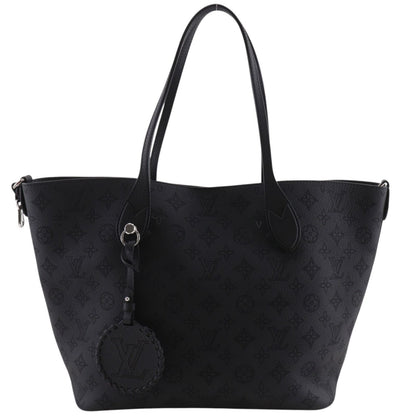 Louis Vuitton Blossom MM Monogram Mahina Noir Black Tote Bag