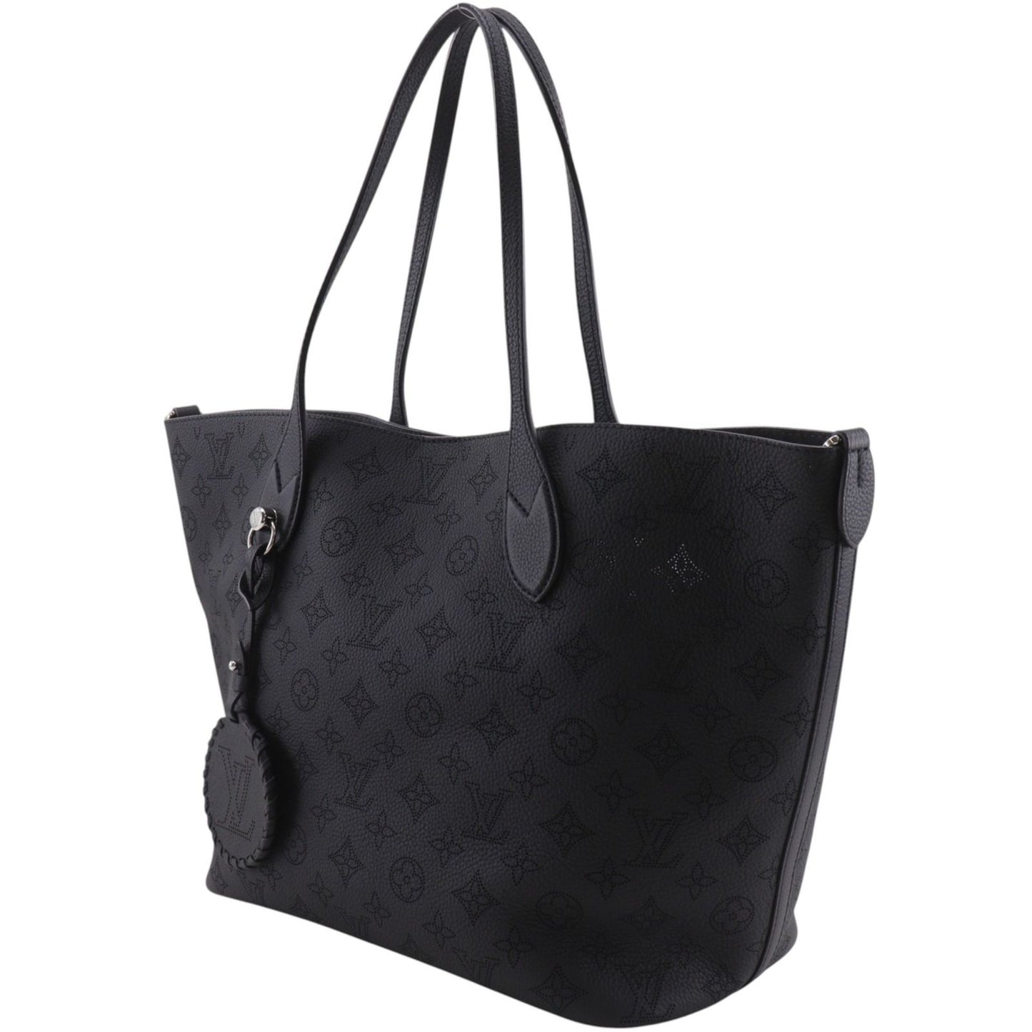 Louis Vuitton Blossom MM Monogram Mahina Noir Black Tote Bag — view 2