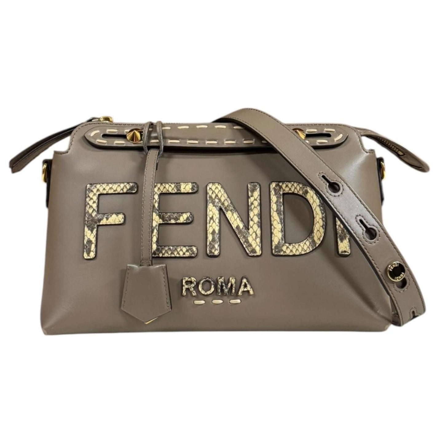 Fendi by the Way Medium Shoulder Bag Leather Brown