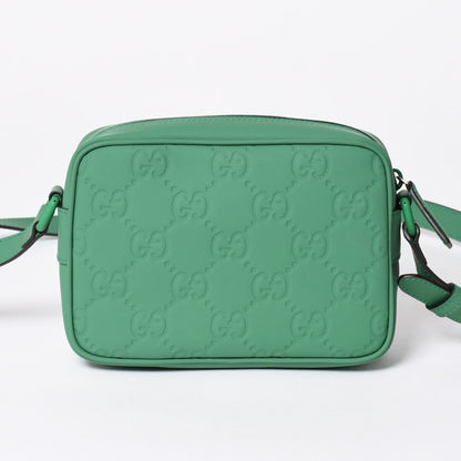 Gucci Shoulder Bag GG Rubber Effect Mini Green — view 2
