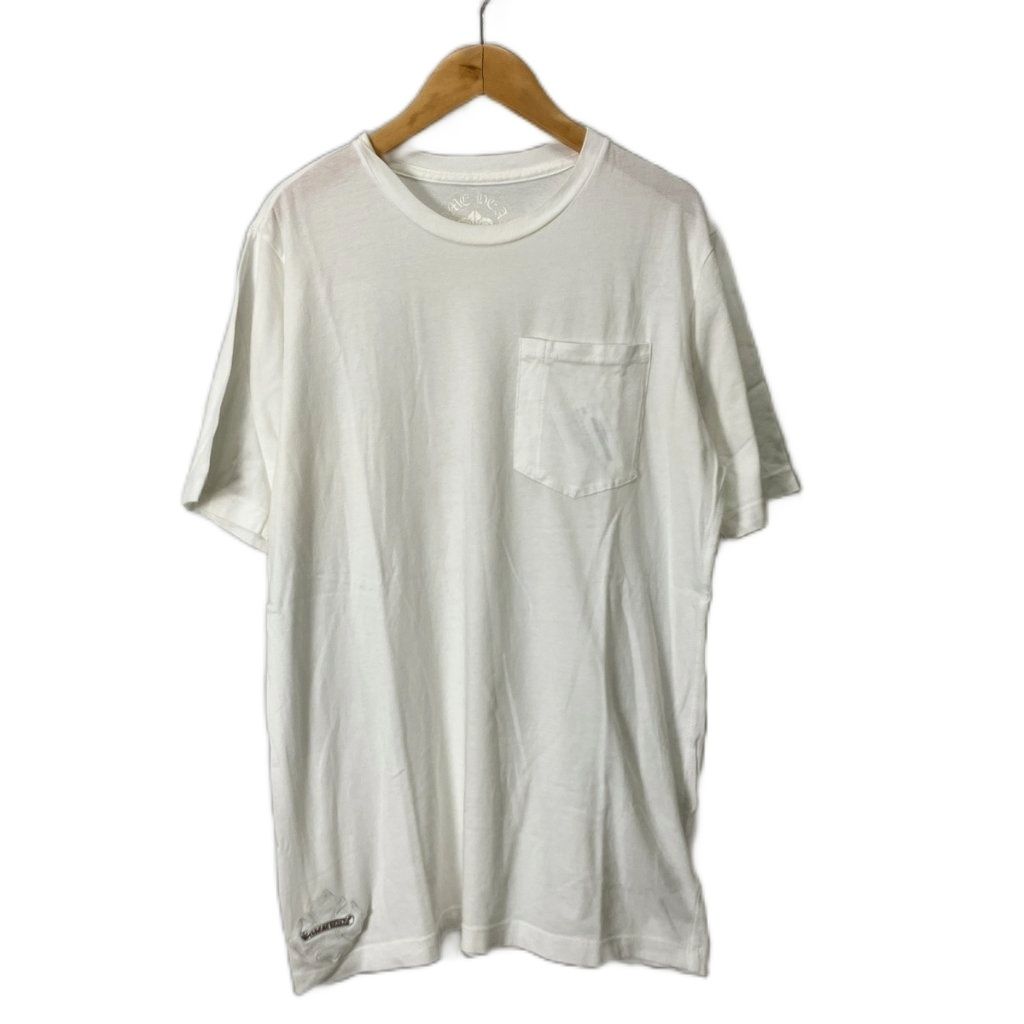 Chrome Hearts Pocket T-Shirt Cross Patch CH Plus Scroll Label White S