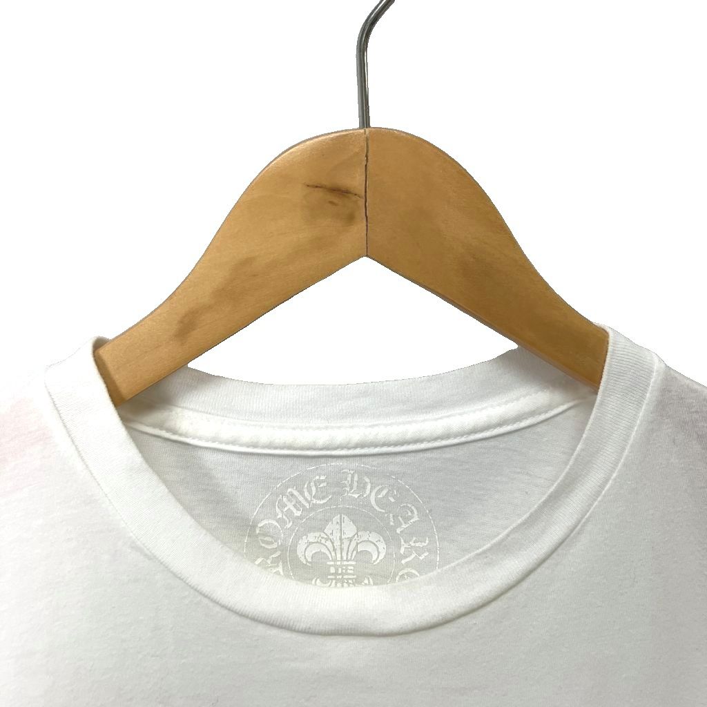 Chrome Hearts Pocket T-Shirt Cross Patch CH Plus Scroll Label White S — view 6