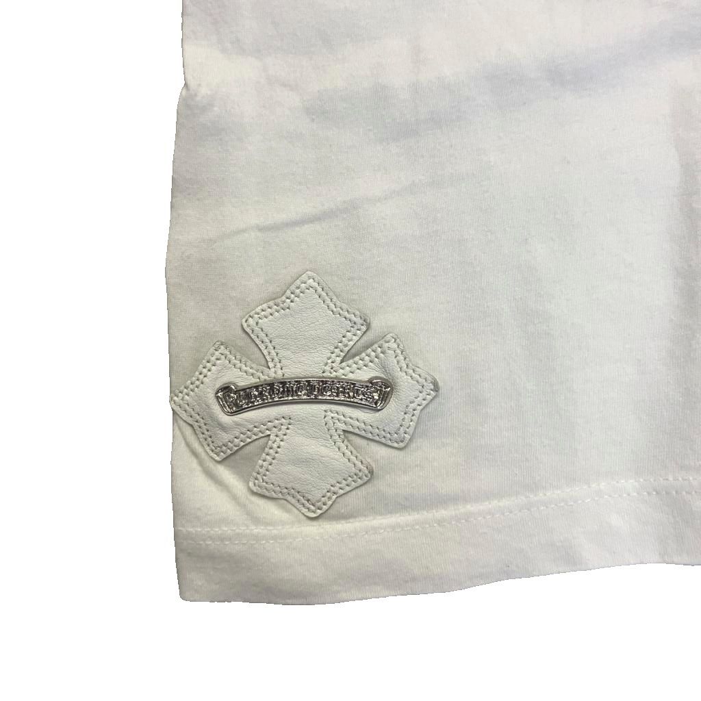 Chrome Hearts Pocket T-Shirt Cross Patch CH Plus Scroll Label White S — view 7