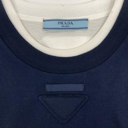Prada Triangle Logo Jersey T-Shirt XS — view 7