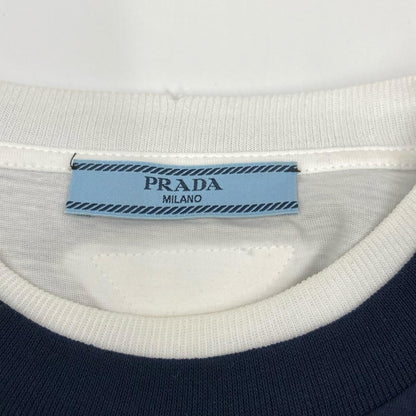 Prada Triangle Logo Jersey T-Shirt XS — view 3