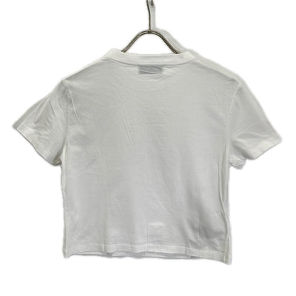 Miu Miu White Logo Cropped T-Shirt — view 2