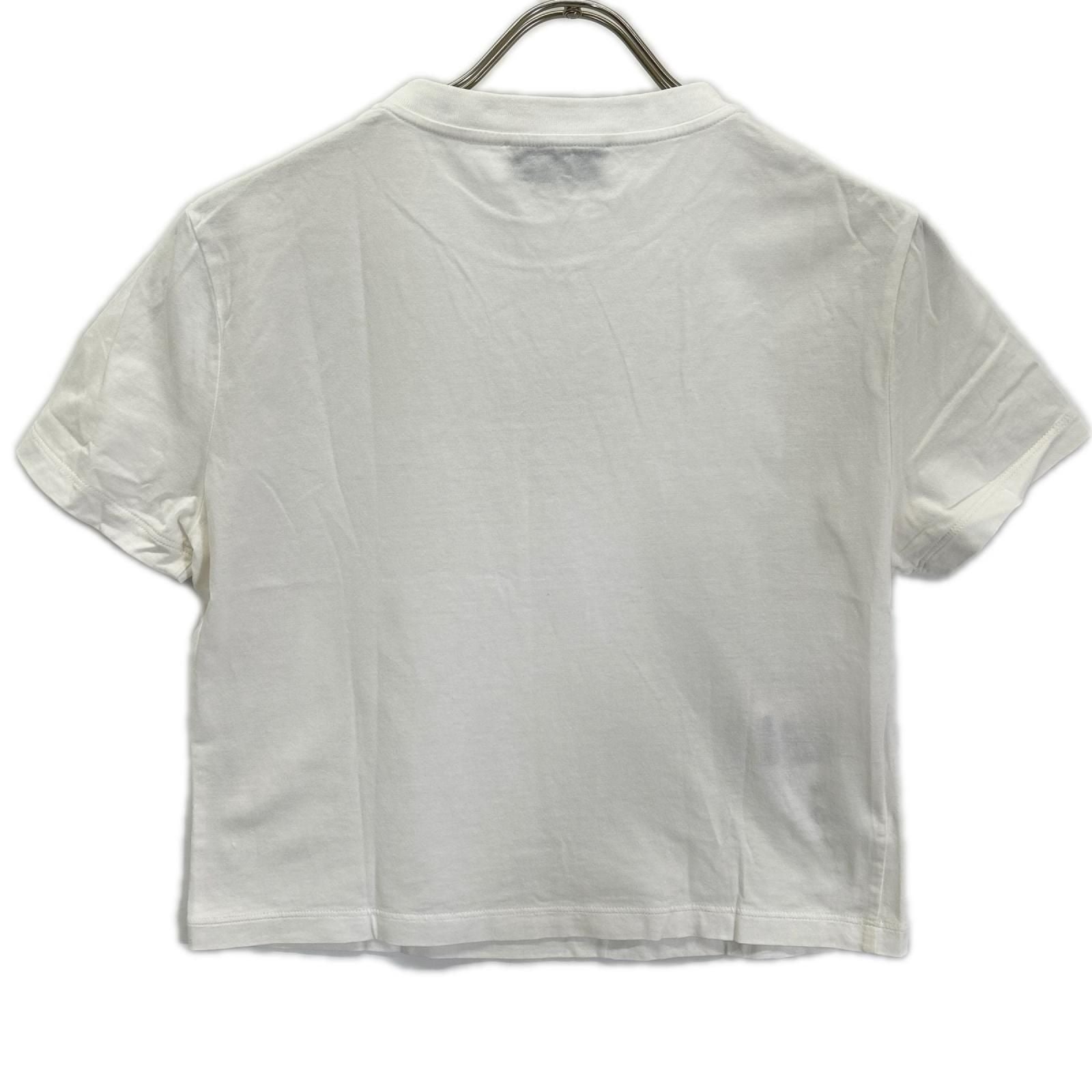 Miu Miu White Logo Cropped T-Shirt — view 2