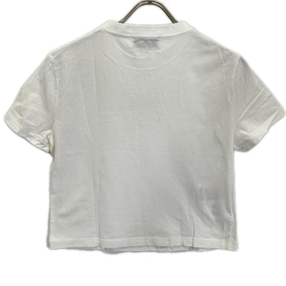 Miu Miu White Logo Cropped T-Shirt — view 2