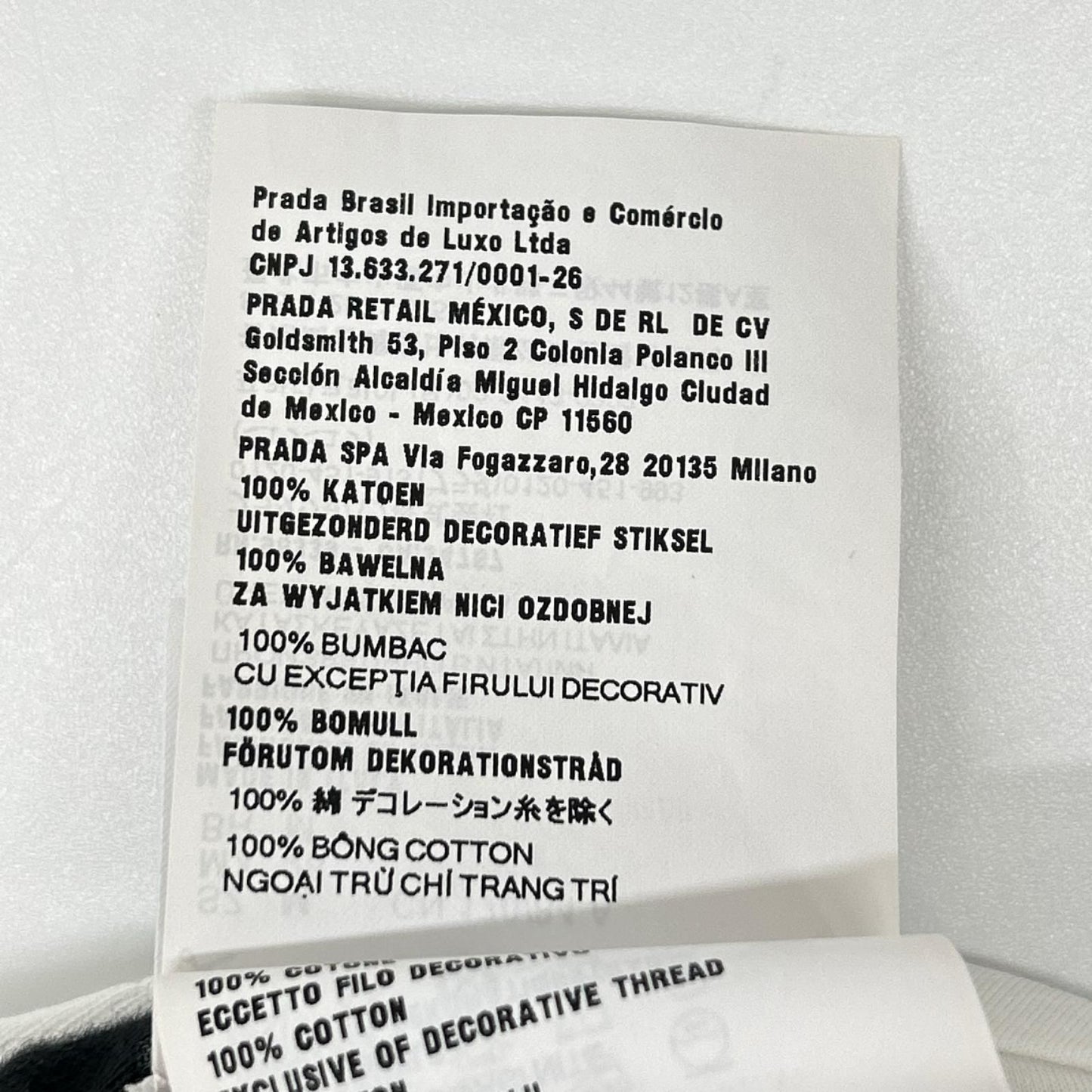 Miu Miu White Logo Cropped T-Shirt — view 5