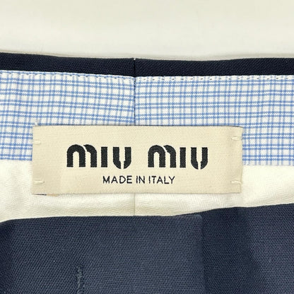 Miu Miu Stretch Wool Wide-leg Pant Jeans 38 — view 3