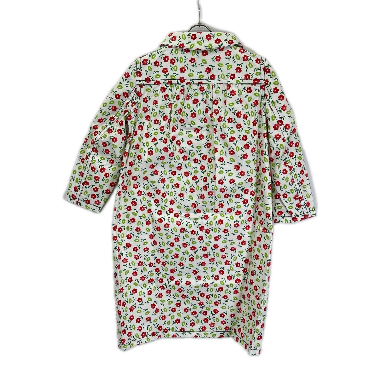 Prada White Floral Pattern Spring Coat 38 — view 2