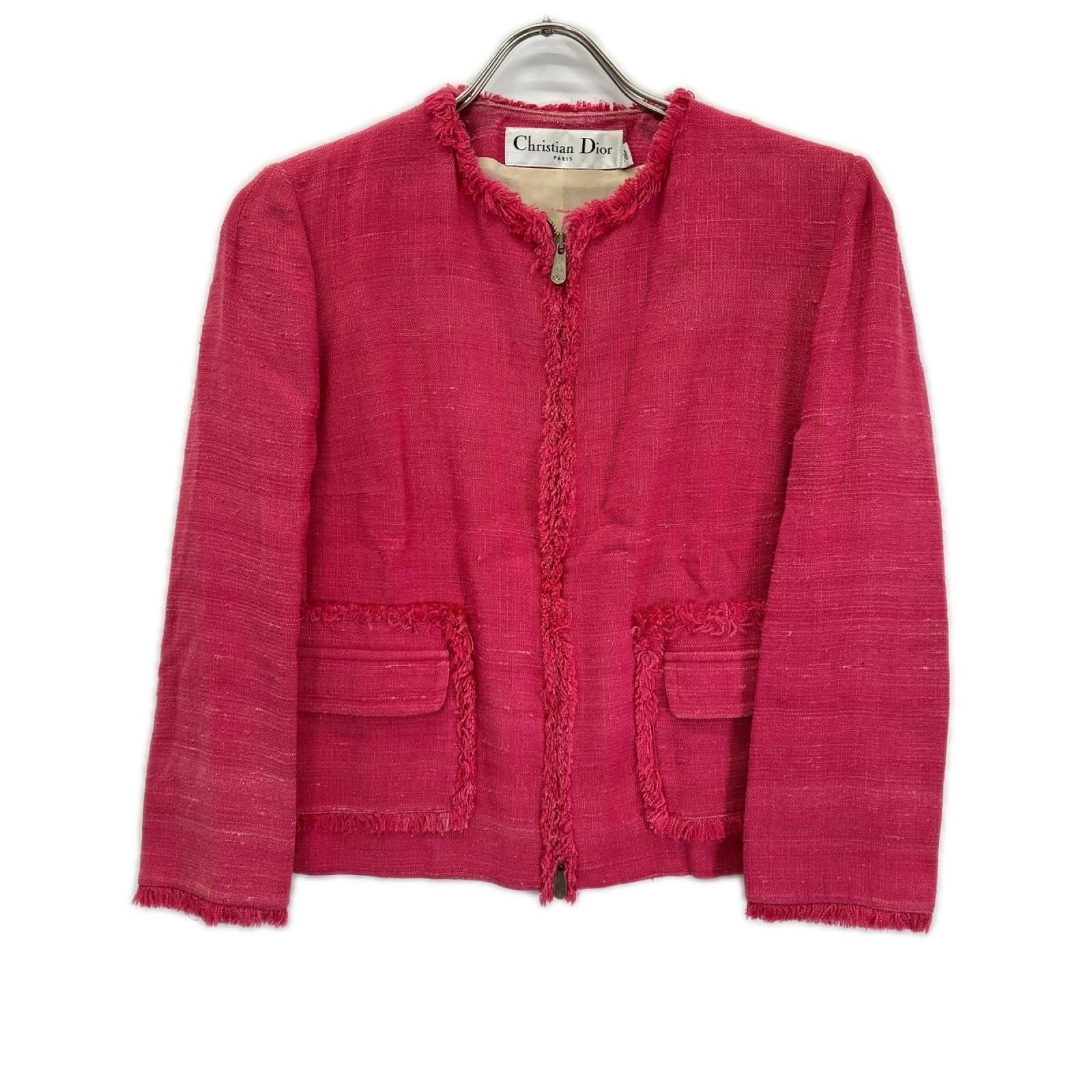 Dior Paris Galliano Era Linen Zip Up Jacket 38