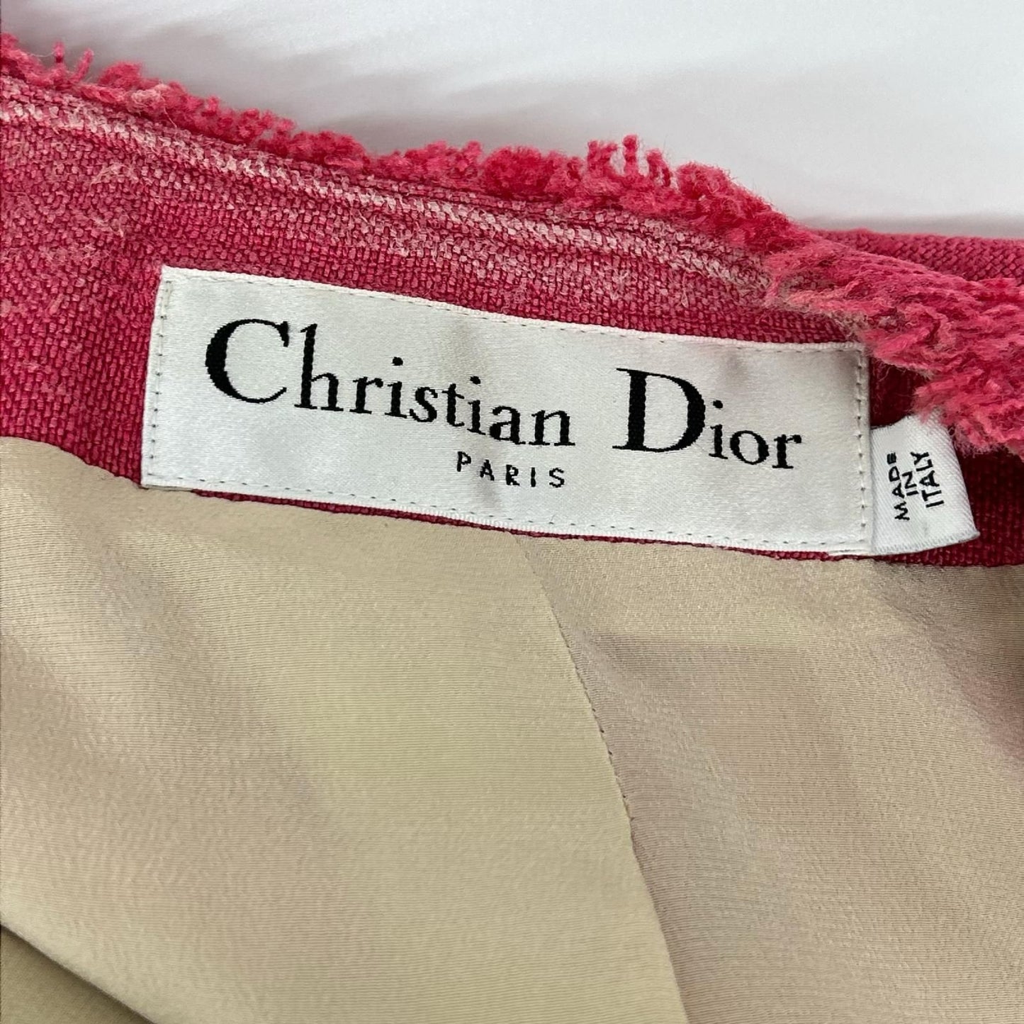 Dior Paris Galliano Era Linen Zip Up Jacket 38 — view 4