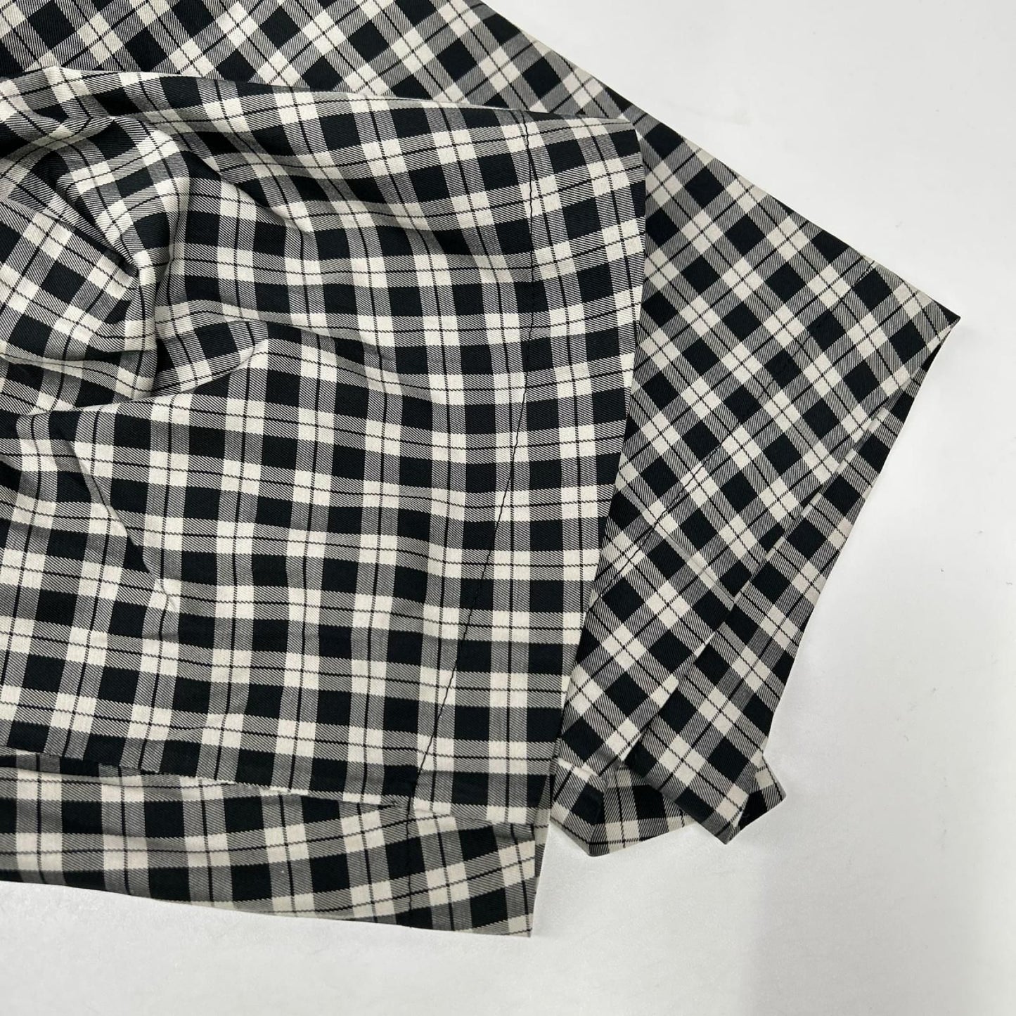 Balenciaga Check Bow Tie Long Sleeve Shirt 32 — view 7