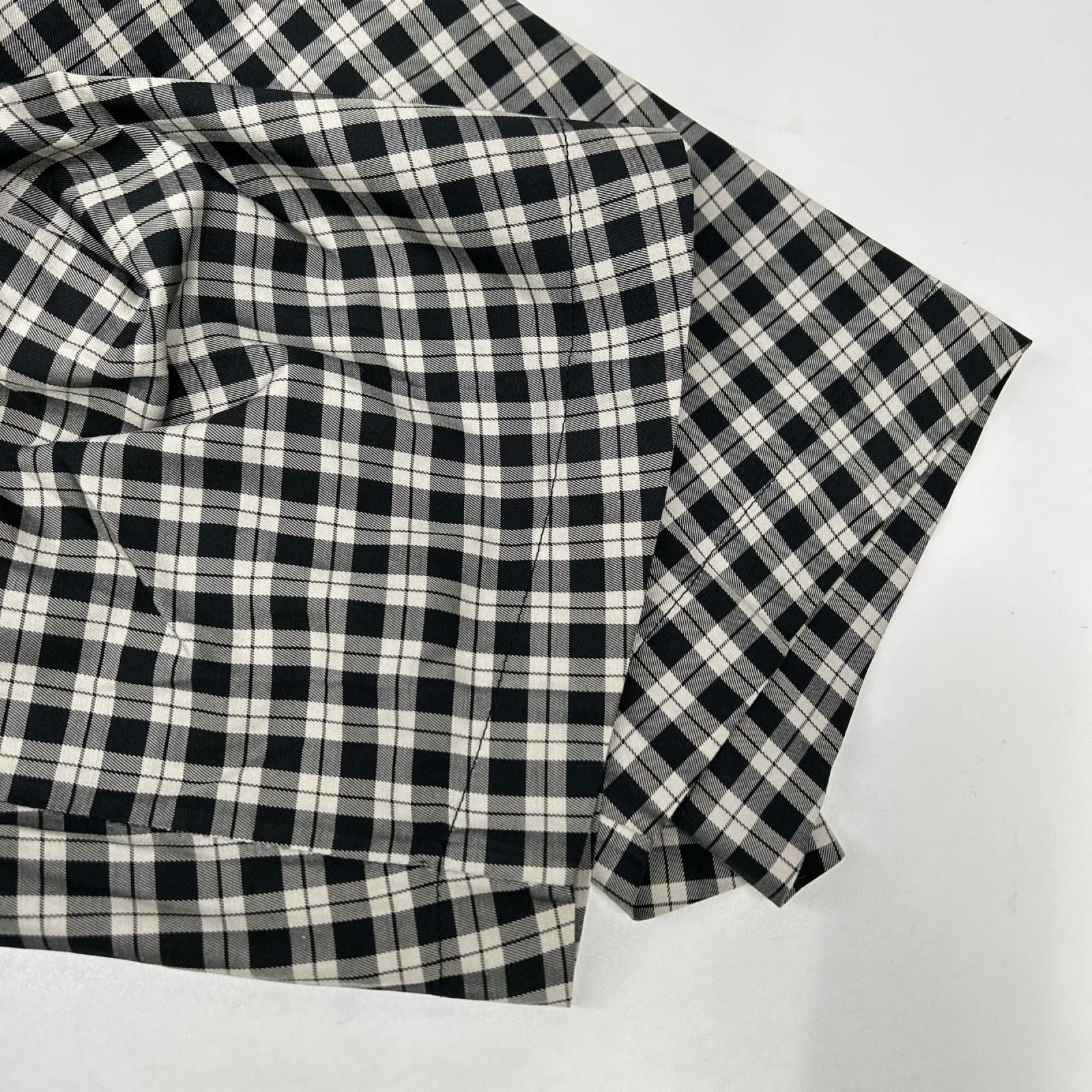 Balenciaga Check Bow Tie Long Sleeve Shirt 32 — view 7