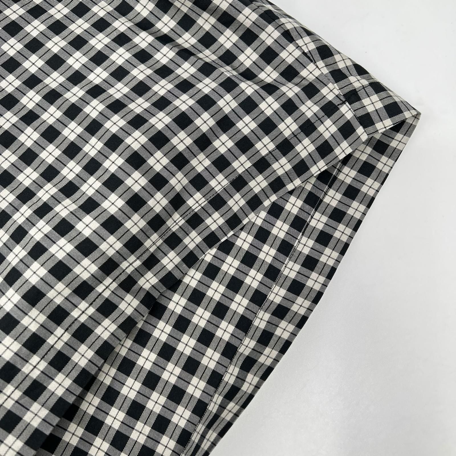 Balenciaga Check Bow Tie Long Sleeve Shirt 32 — view 8