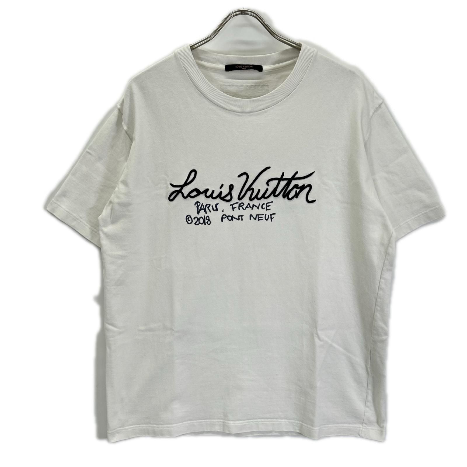 Louis Vuitton Signature Print & Embroidery T-Shirt XXL