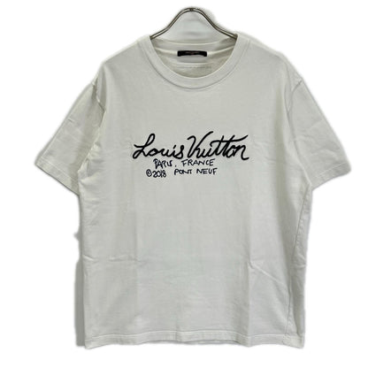 Louis Vuitton Signature Print & Embroidery T-Shirt XXL