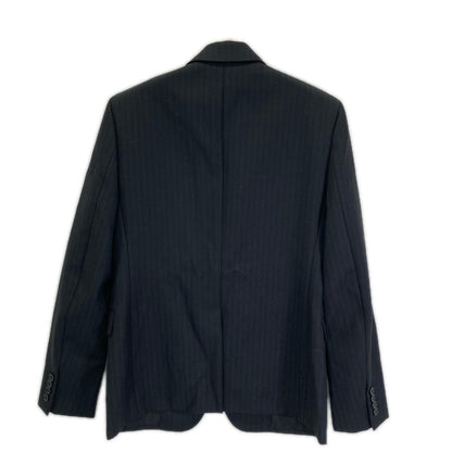 Saint Laurent Paris Black Wool Stripe Tailored Jacket 46 — view 2
