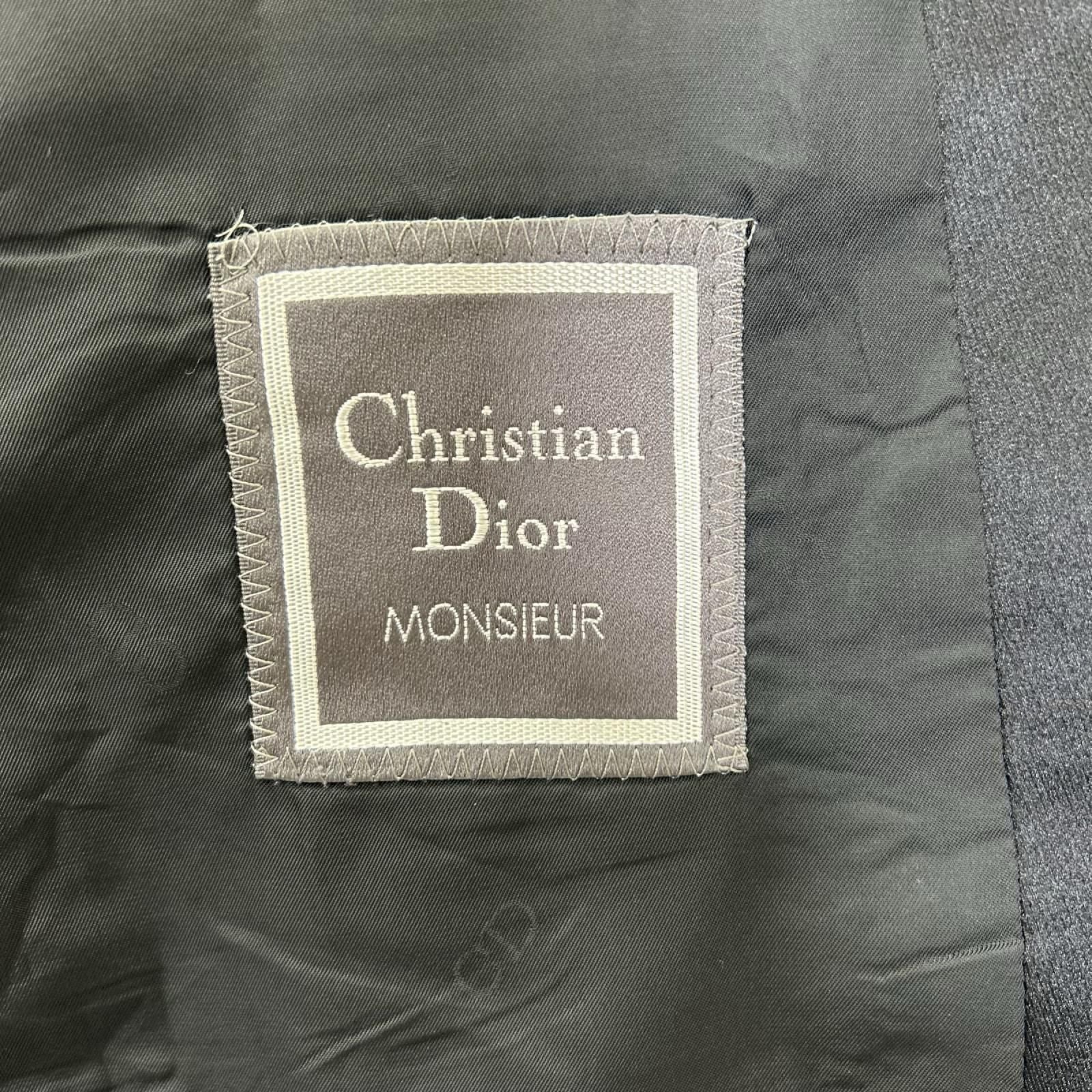 Dior Monsieur Black Silk Lapel Tuxedo Smoking Jacket — view 4