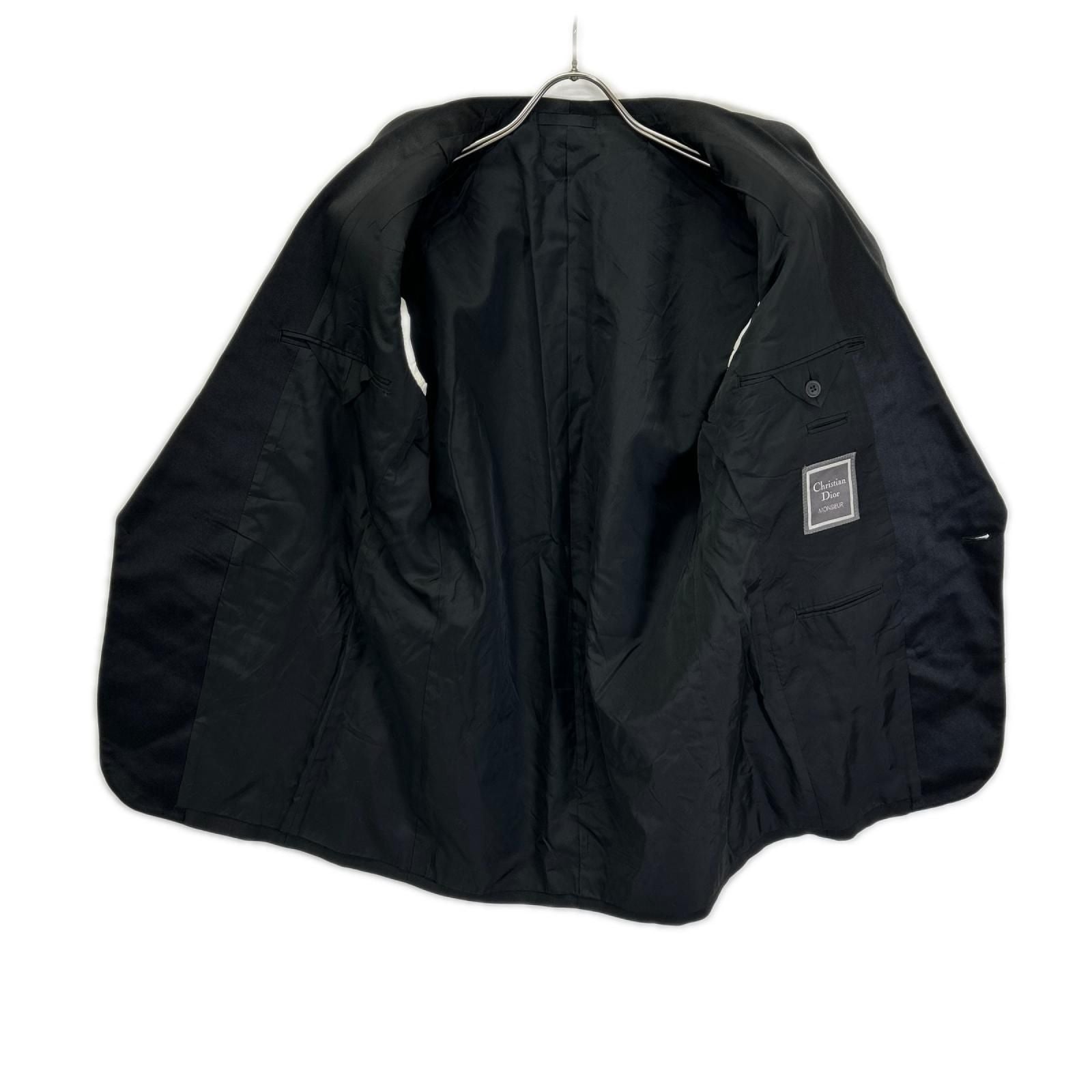Dior Monsieur Black Silk Lapel Tuxedo Smoking Jacket — view 3