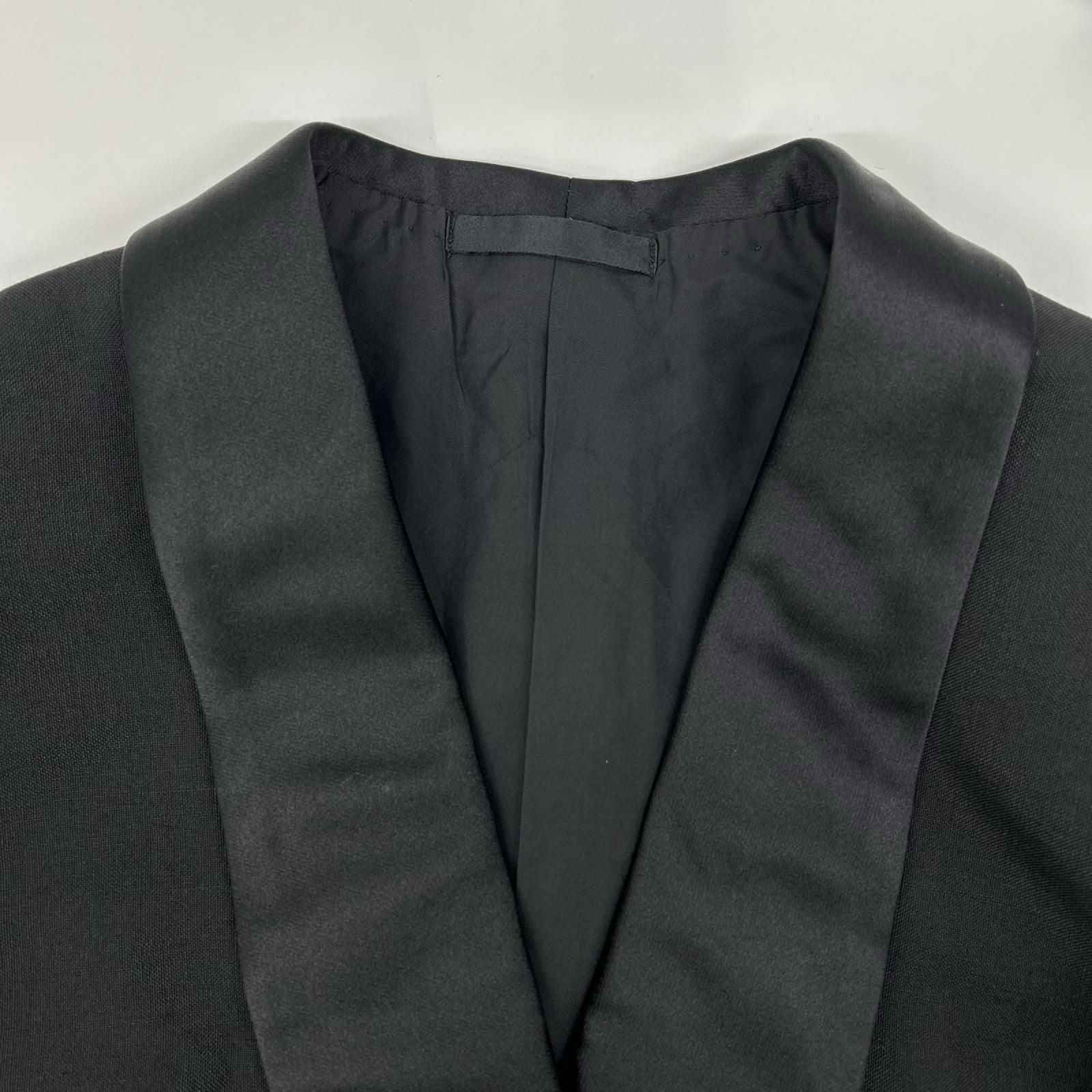 Dior Monsieur Black Silk Lapel Tuxedo Smoking Jacket — view 7