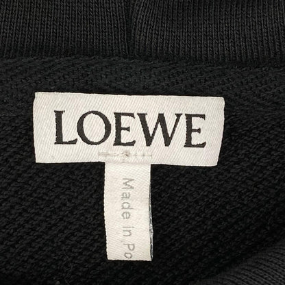 Loewe Leather Trim Anagram Relaxed Fit Hoodie — view 3