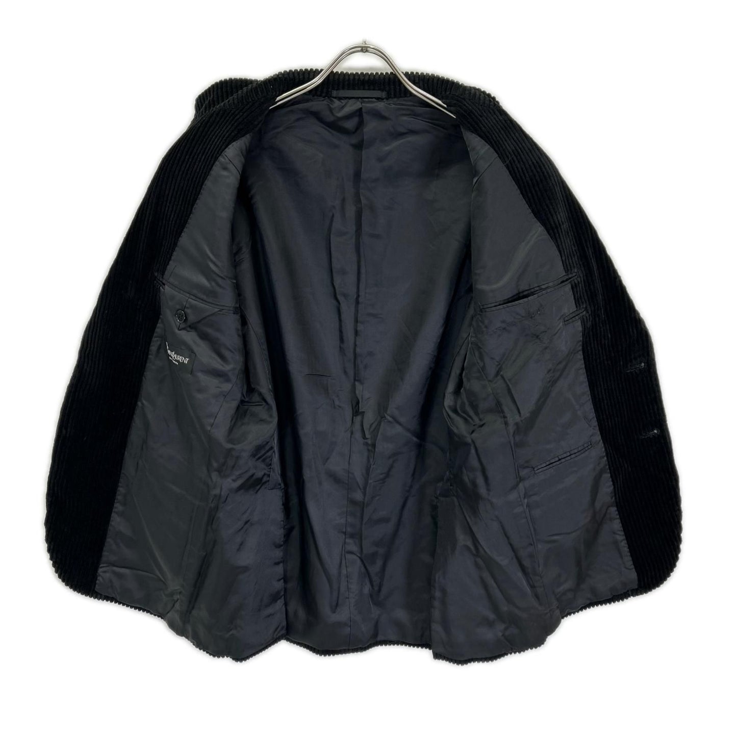 Saint Laurent Black Corduroy Tailored Jacket — view 3