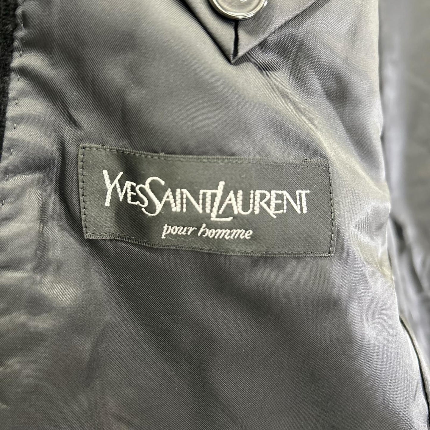 Saint Laurent Black Corduroy Tailored Jacket — view 4