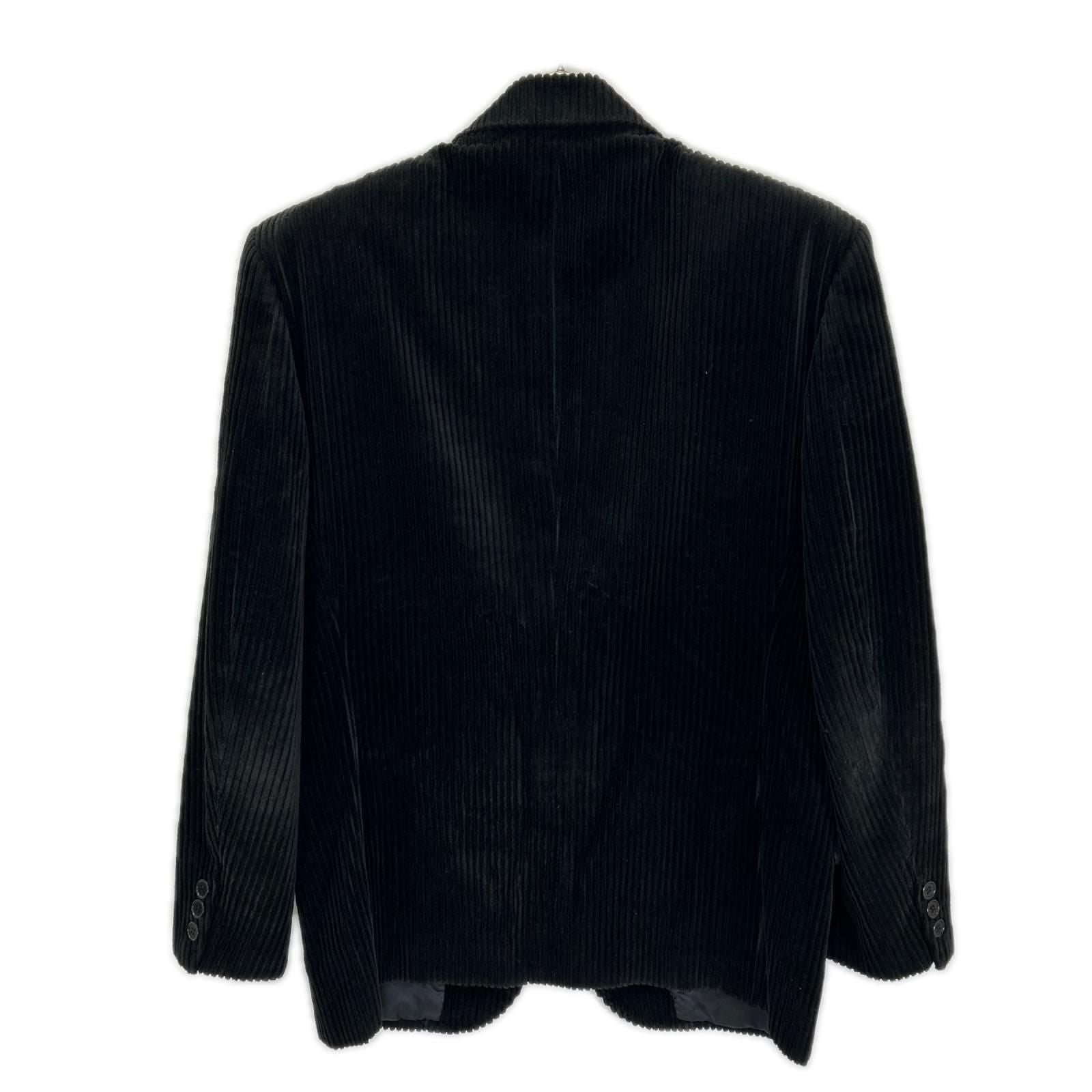 Saint Laurent Black Corduroy Tailored Jacket — view 2