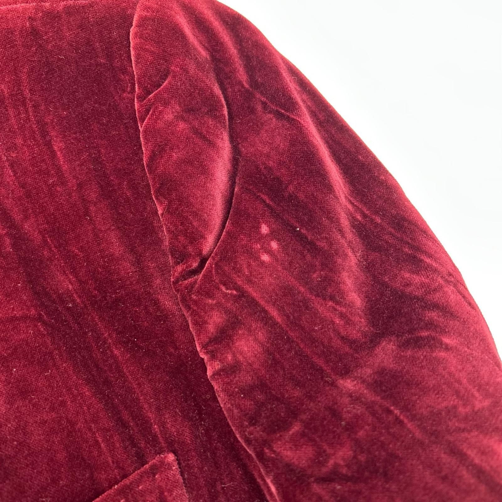 Dolce & Gabbana D&G Burgundy Velour Tuxedo Jacket 54 — view 6