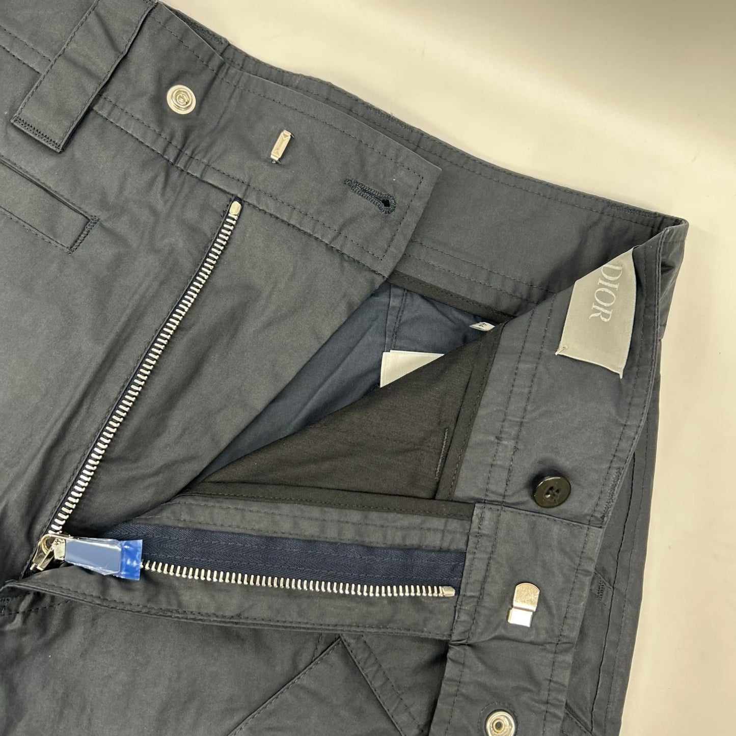 Dior Homme Roller Coat Star Buckle Cargo Pants Knee Patch Military Coated Cotton — view 7