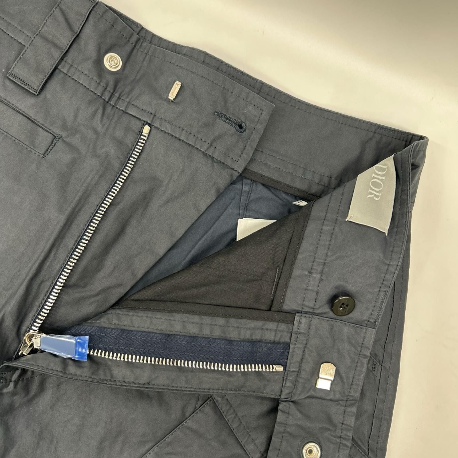 Dior Homme Roller Coat Star Buckle Cargo Pants Knee Patch Military Coated Cotton — view 7