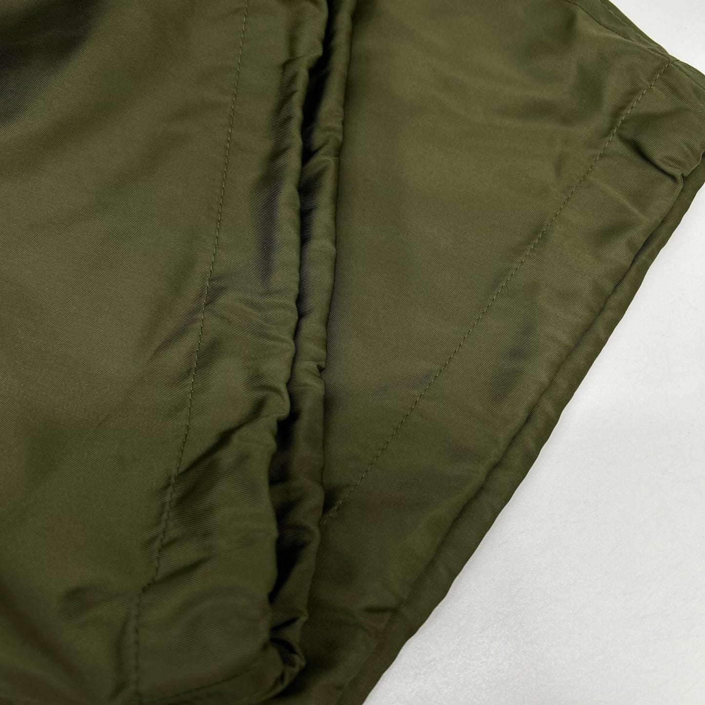 Prada Re-Nylon Khaki Triangle Plate Cargo Pants Nylon — view 7